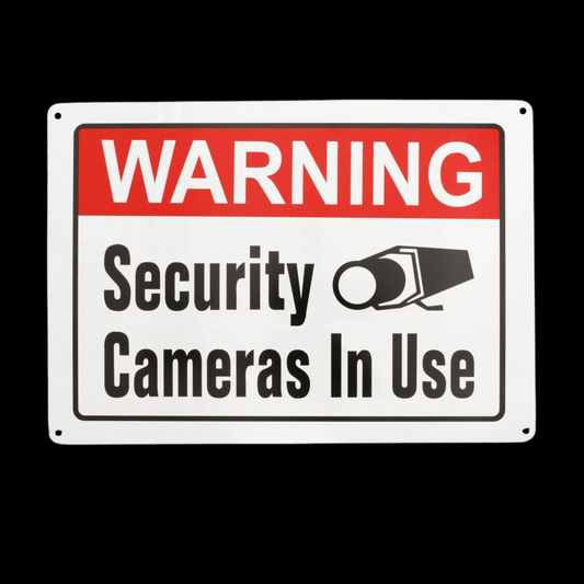 Security Cameras in Use Sign (10 In. X 14 In.)